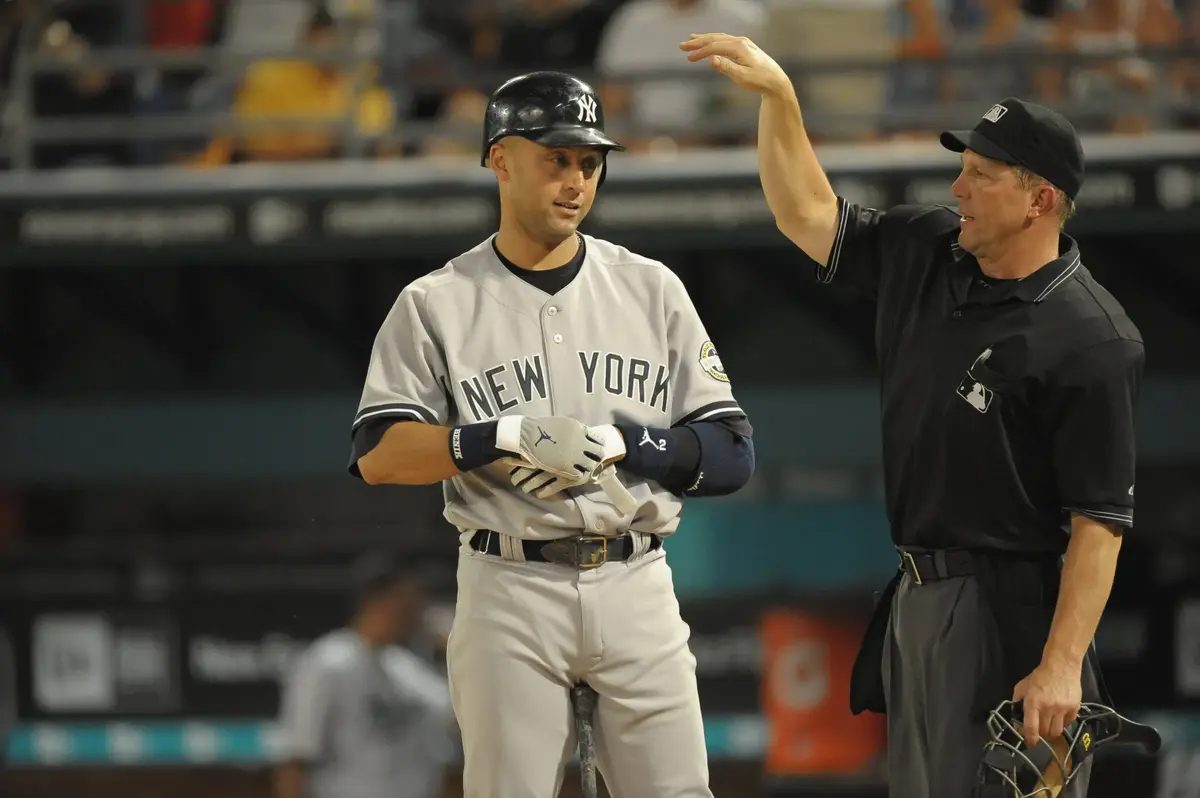 MLB Hall of Fame shortstop Derek Jeter spent two decades as a member of the New York Yankees.