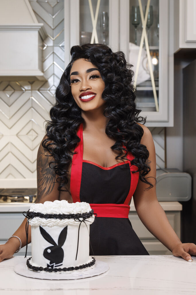 Sullivan Agency model Rebecca Martinez. a gifted baker, is the owner and founder of Geez Louise Cakes.