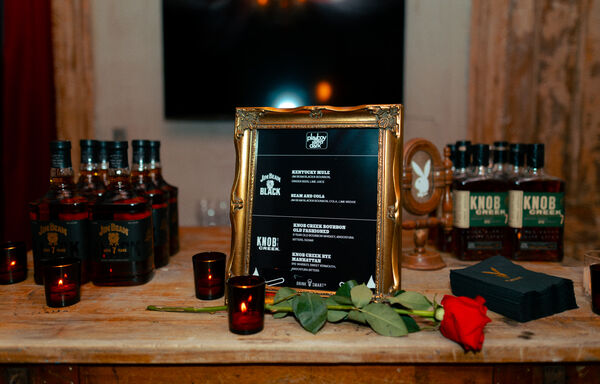 Cocktail menu for the PLAYBOY Big Game party