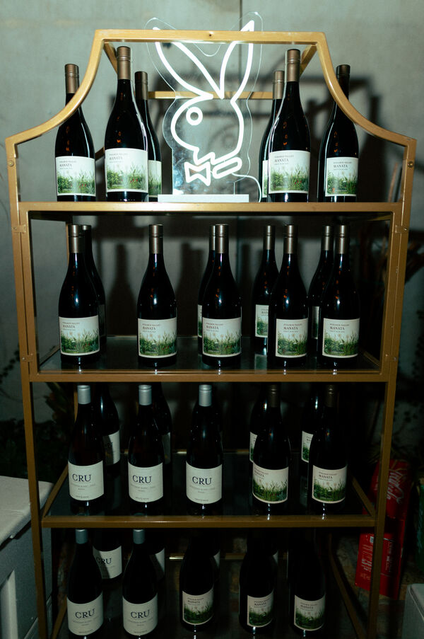 The PLAYBOY Big Game Party wine selection, sponsored by Pyramid Valley Vineyards