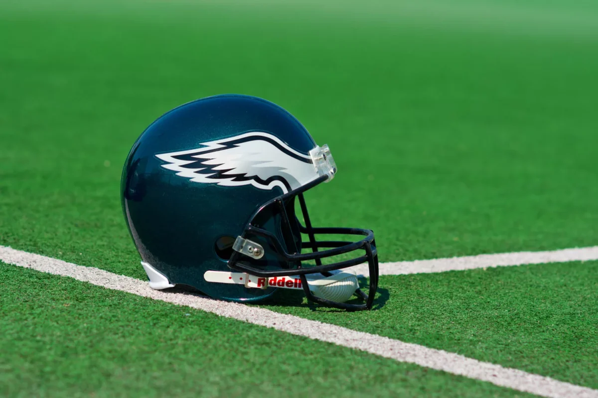 Philadelphia Eagles football helmet