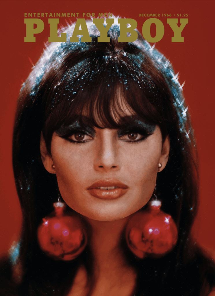 Nancy Gould on the December 1966 cover of Playboy