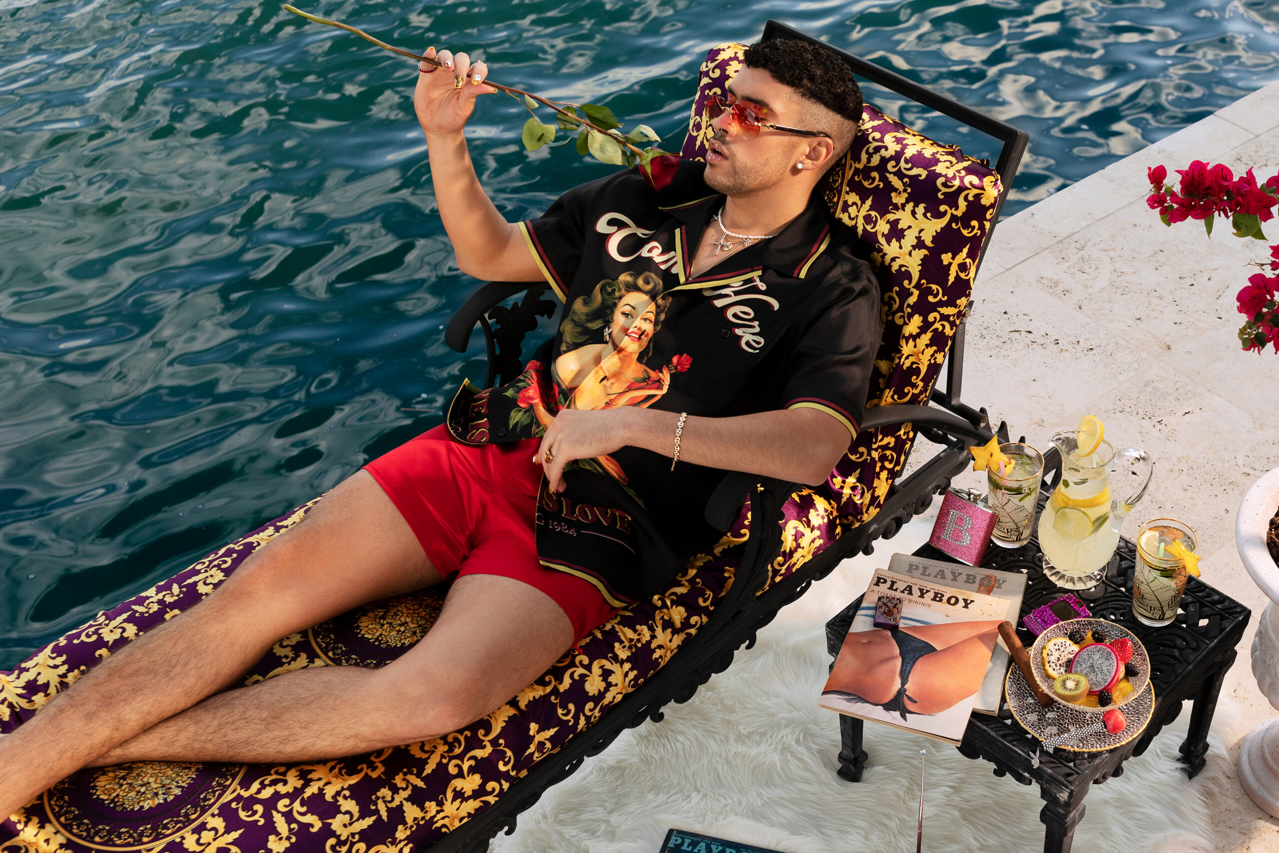 Sesi&oacute;n de fotos Playboy de Bad Bunny en Miami antes del Covid